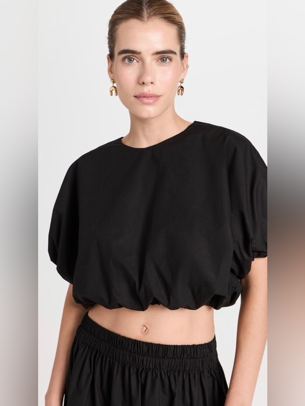 Mikoh Opihi Women's Bubble Sleeve Crop Top Size 3 (L)
